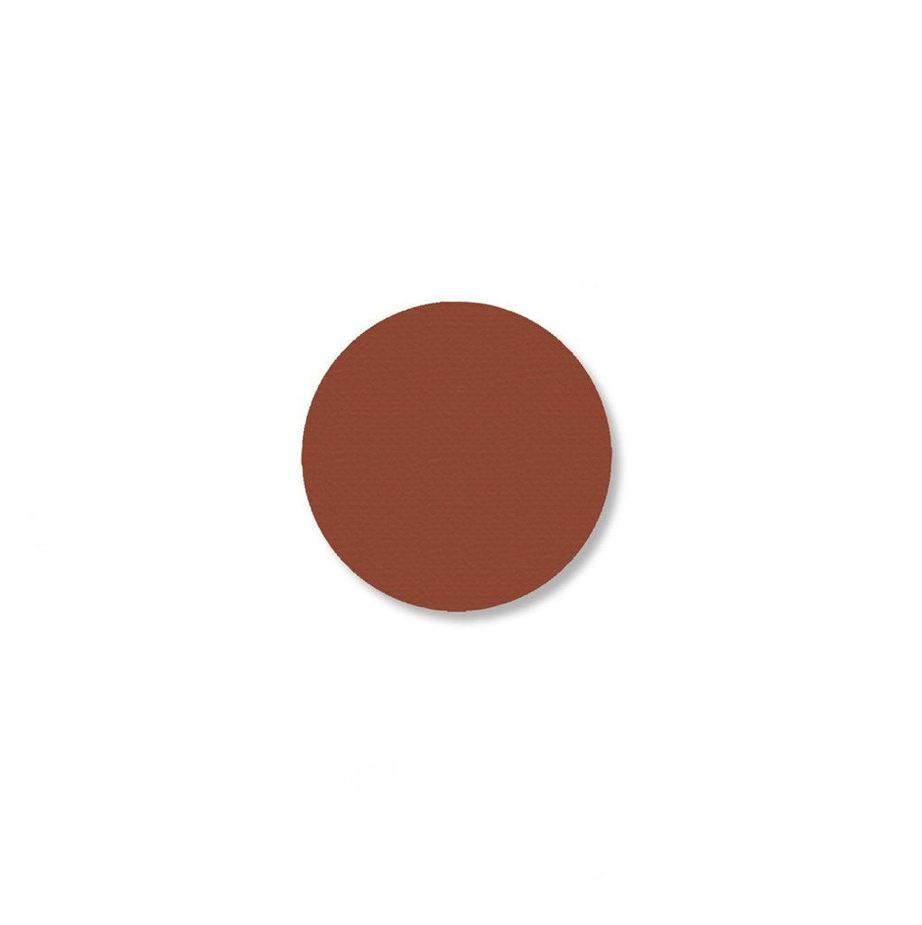 1" BROWN 5s Floor Marking DOT - Packs of 210