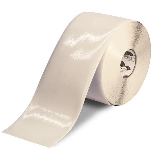 6"" WHITE Solid Color Tape - 100' Roll
