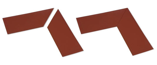 4" Wide Solid BROWN 10" Long Angle - Pack of 25