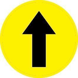 Arrow Up - Directional Floor Sign ( Heavy Duty)