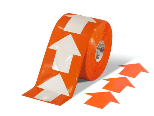 5.5" Wide Solid Orange Arrow Roll 200 Arrows