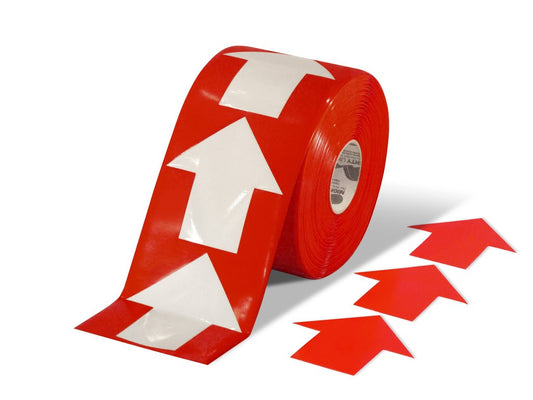 5.5" Wide Solid Red Arrow Roll 200 Arrows