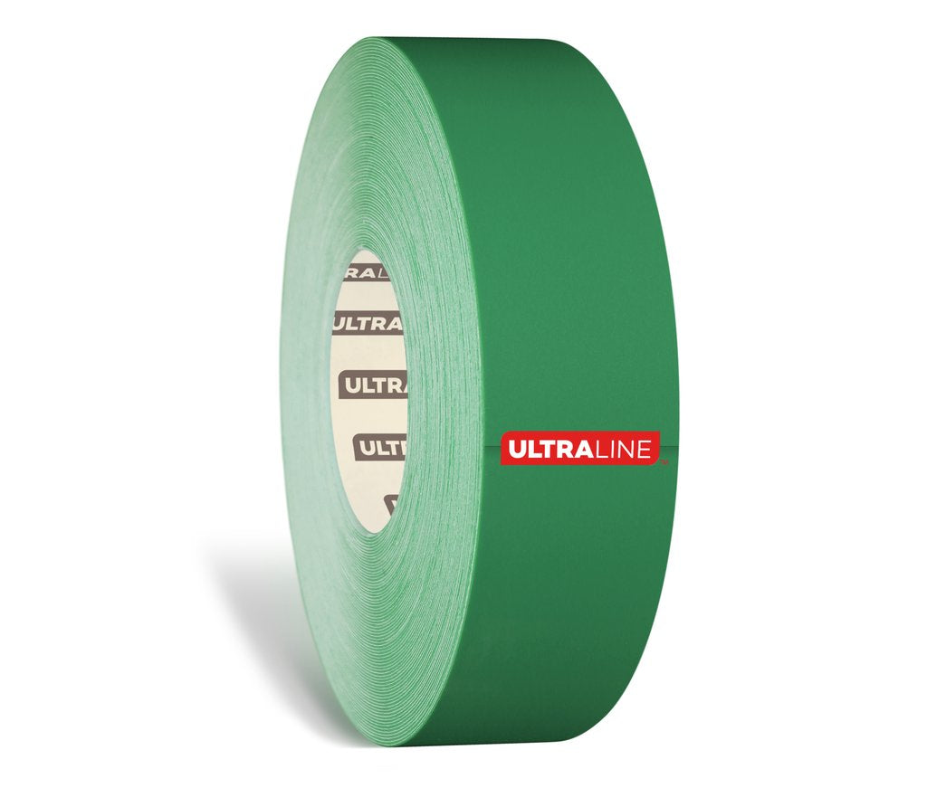 2" Green Ultra Line Durable Safety Floor Tape x 100 Feet - (Better)