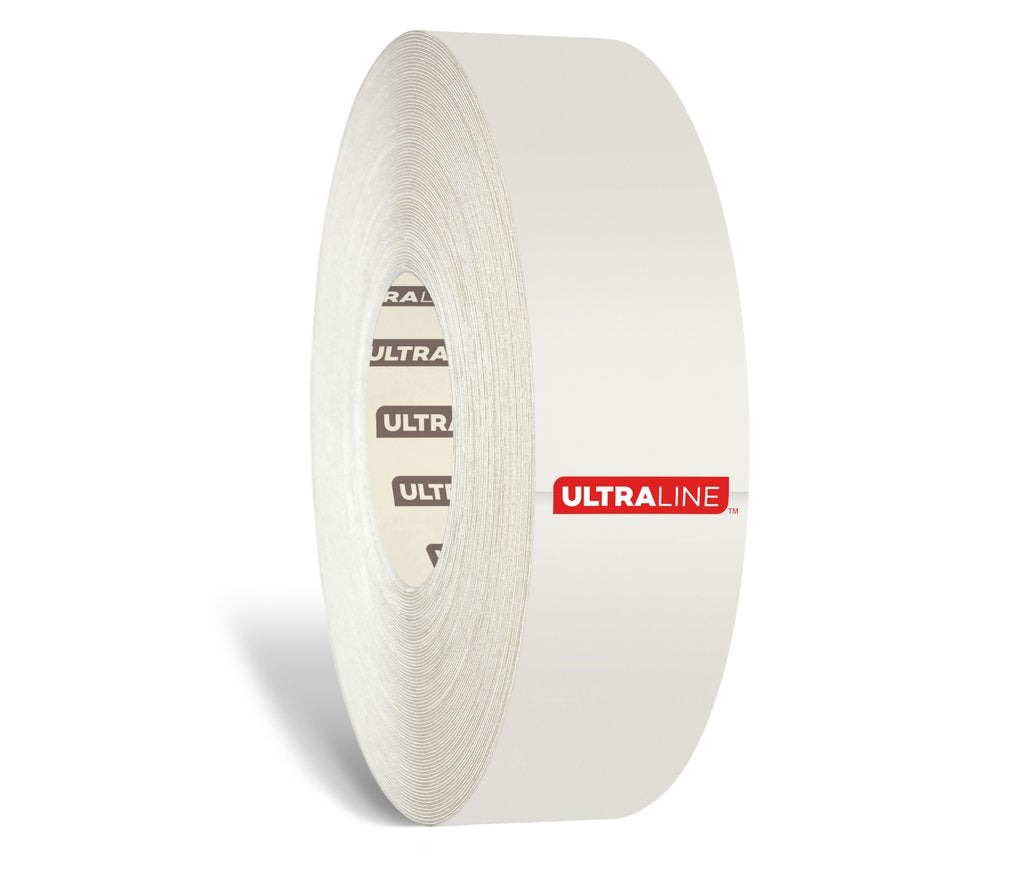 2" White Ultra Line Durable Safety Floor Tape x 100 Feet - (Better)