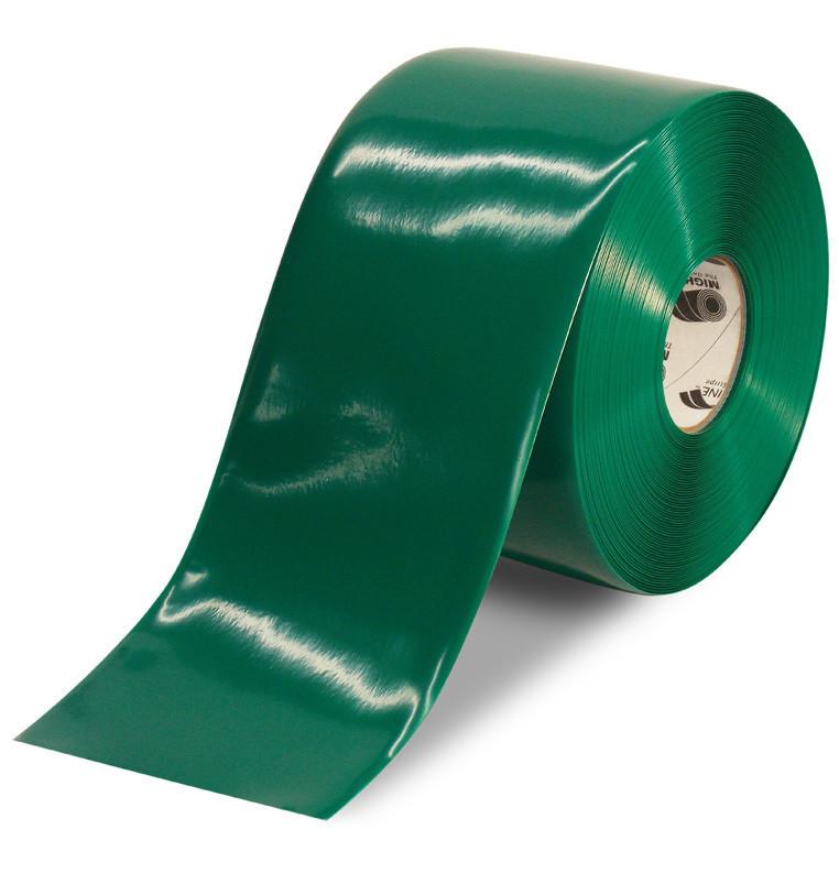 6" GREEN Solid Color Tape - 100' Roll