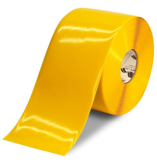 6"" YELLOW Solid Color Tape - 100' Roll